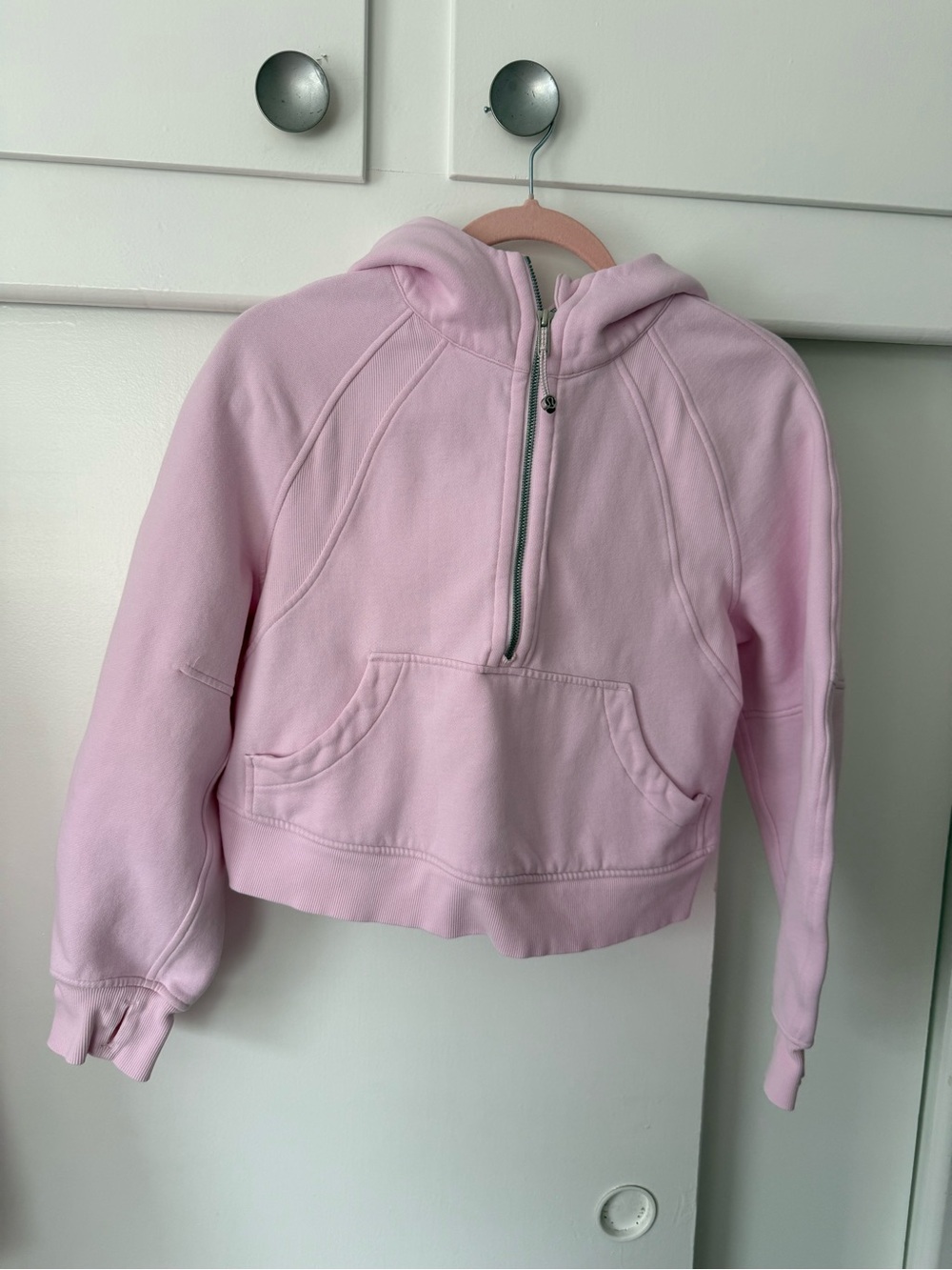 Lululemon Meadowsweet Pink Oversized Scuba 1/2 Zip